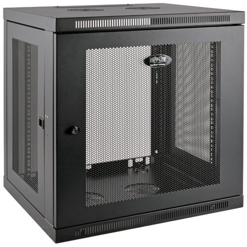Tripp-Lite SRW12UDP SmartRack 12U Low-Profile Switch-Depth-Plus Wall-Mount Rack Enclosure Cabinet