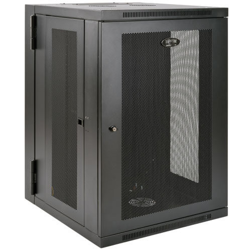 Tripp-Lite SRW18USDP SmartRack 18U UPS-Depth Wall-Mount Rack Enclosure Cabinet, Hinged Back