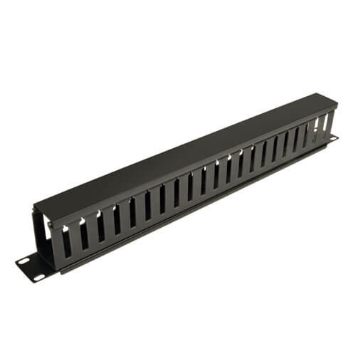 Tripp-Lite SRCABLEDUCT1U SmartRack 1U Horizontal Cable Manager - Finger duct with cover