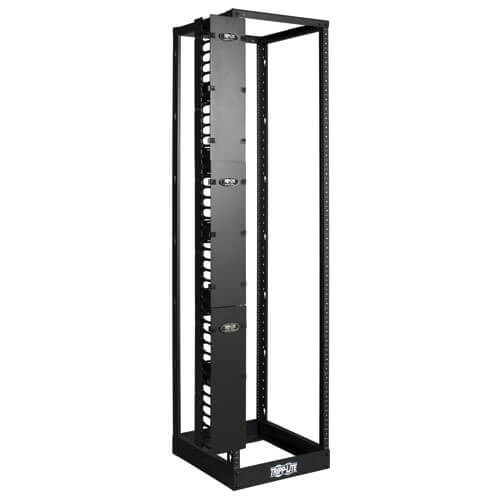 Tripp-Lite SRCABLEVRT6 SmartRack 6 in. Wide High Capacity Vertical Cable Manager - Double finger duct with cover