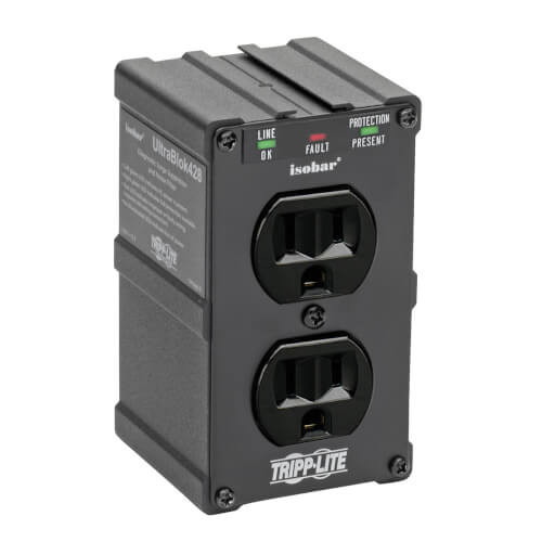 Tripp-Lite ULTRABLOK Isobar 2-Outlet Surge Protector Direct Plug-In