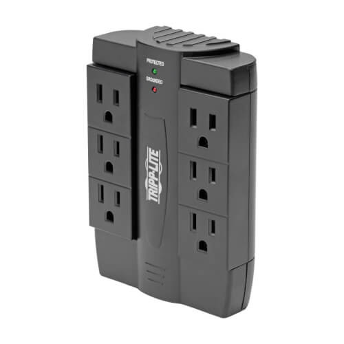 Tripp-Lite SWIVEL6 Protect It! Surge Protector with 6 Rotatable Outlets, Direct-Plug In, 1500 Joules