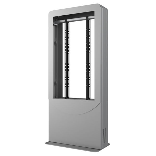 Peerless KIPC2540B-3 Back-to-Back Portrait Kiosk Enclosure for 40" Displays - Gloss Black