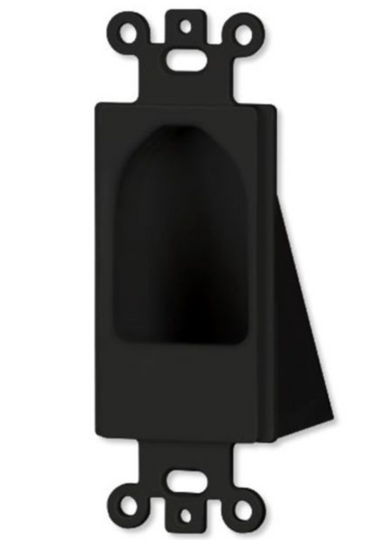 DataComm 45-0004-BK Reverse Nose Decor Insert, Black