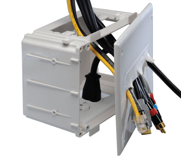 DataComm 45-0010-WH Recessed Media Box, White