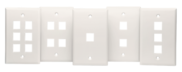 DataComm 20-3002-GY Keystone 2 Port, Gray, UL