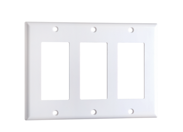 DataComm 20-5111 Decor Wall Plate, 1-Gang, Ivory