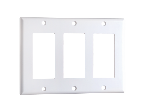 DataComm 20-5112 Decor Wall Plate, 1-Gang, White