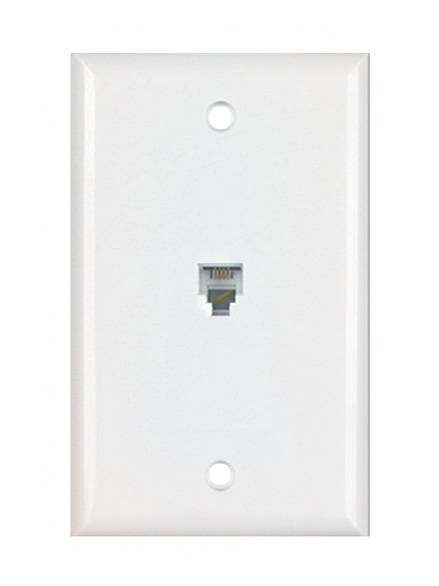 DataComm 22-0015 Color-Rite Phone Plate, Standard Size, Lite Almond, UL