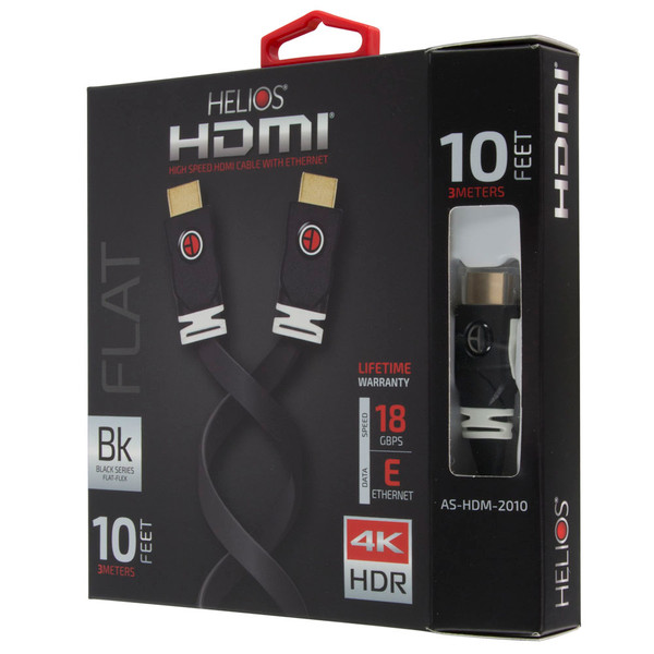 Metra AV AS-HDM-2010 10Ft Helios Flat 2000 Series HDMI Cable
