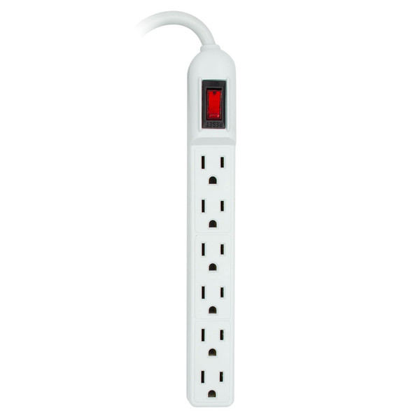Metra AV AS-HLTS-6 Home Office 6-Outlet Power Strip