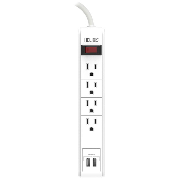 Metra AV AS-HP-204U White 4-Outlet Surge Protector
