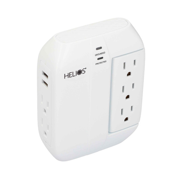 Metra AV AS-HP-5R 5-Outlet Wall Tap Surge Protector