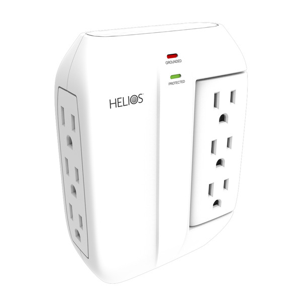Metra AV AS-HP-6R 6-Outlet Wall Tap Surge Protector