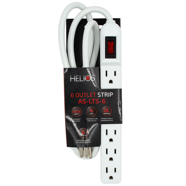 Metra AV AS-LTS-6 6-Outlet Power Strip
