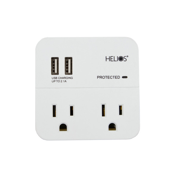 Metra AV AS-P-2WTU 2-Outlet Wall Tap Surge Protector