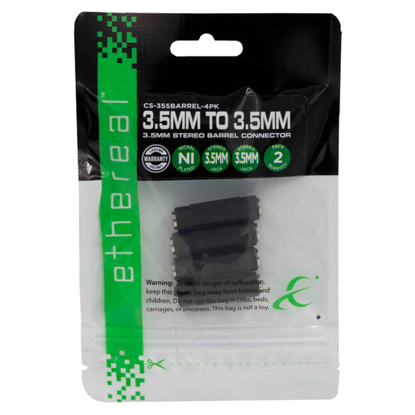 Metra AV CS-35SBARREL4PK 3.5mm Female to 3.5mm Female Barrel, 4 Pack