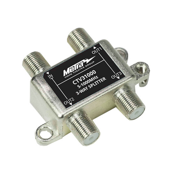 Metra AV CTV31000 3-Way Cable TV Splitter