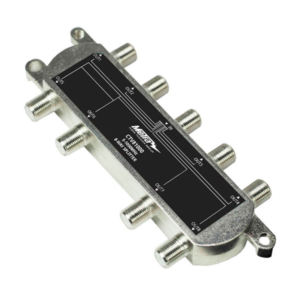 Metra AV CTV81000 8-Way Cable TV Splitter