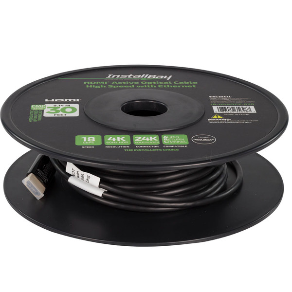 Metra AV IB-HDAOCP-030 30Ft Install Bay HDMI Plenum Active Fiber Cable