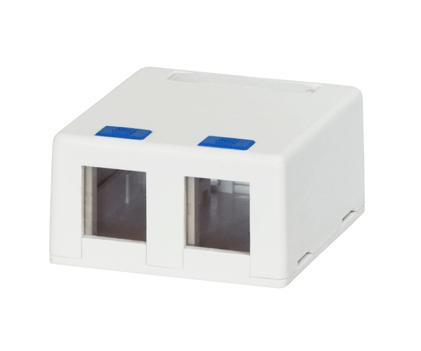 DataComm 20-5312 1-Port Surface Mount for Keystone Modules, White