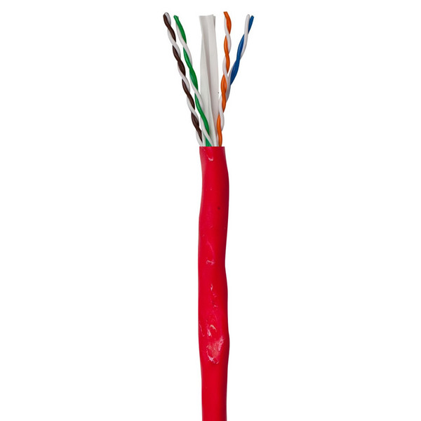 Metra AV CAT6-R-R 23-4 Pair CAT6 1000ft Box CMR - Red
