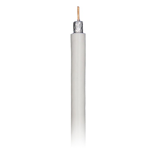 Metra AV RG6Q-BW-500 RG6 Quad CCS Cable 500 Feet - White