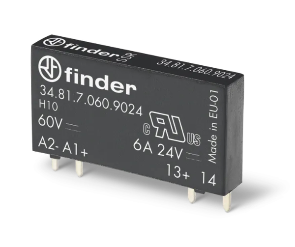 Finder 34.81.7.060.9024 Ultra-Slim Solid State PCB Relay