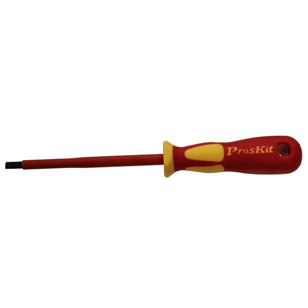 Pro'sKit SD-800-S5.5 Screwdriver - 1000V rated - Flat 7/32" X 0.04" - 5" Blade length