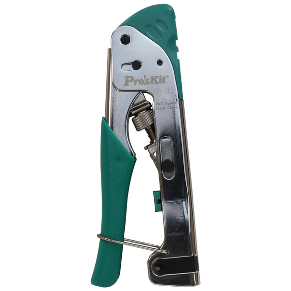 Pro'sKit CP-313 Compression Connector Crimper - Adjustable..F, BNC, RCA plugs