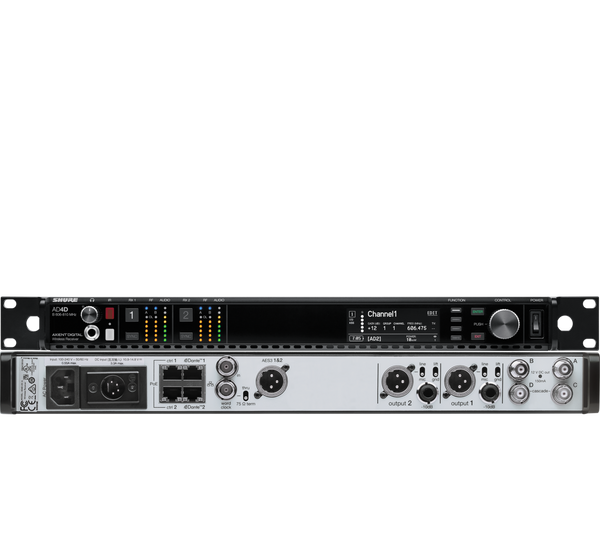 Shure AD4D-DC=-A Two-Channel Digital Wireless Receiver