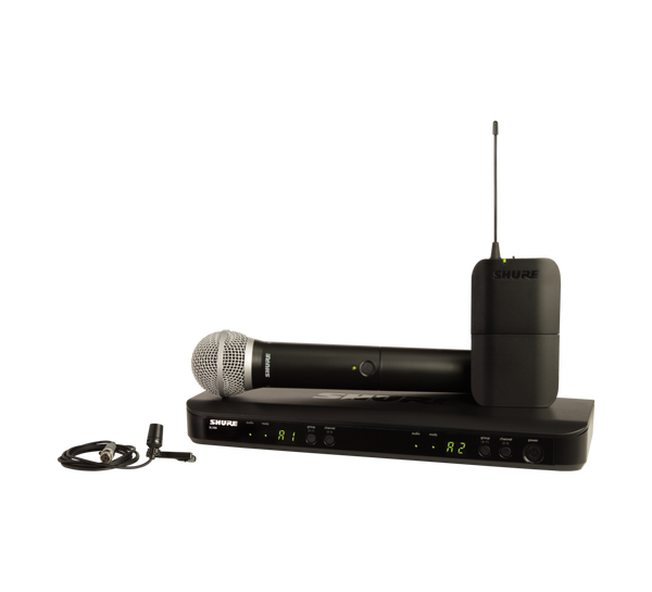 Shure BLX1288/CVL-H10 Wireless Combo System with PG58 Handheld and CVL Lavalier