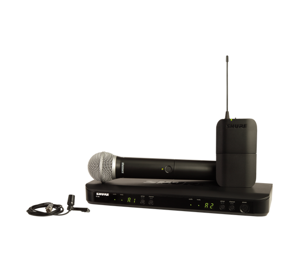 Shure BLX1288/CVL-J11 Wireless Combo System with PG58 Handheld and CVL Lavalier