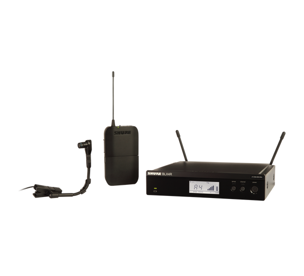 Shure BLX14R/B98-H9 Wireless Rack-Mount Instrument System with Beta 98H/C Clip-on Gooseneck Microphone
