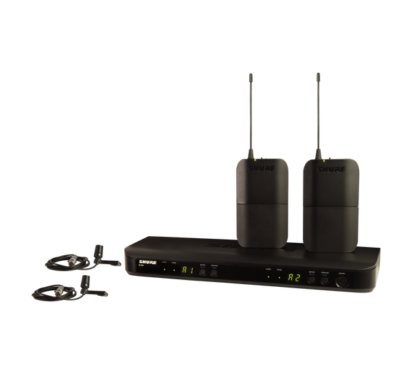 Shure BLX188/CVL-H10 Wireless Dual Presenter System with two CVL Lavalier Microphones