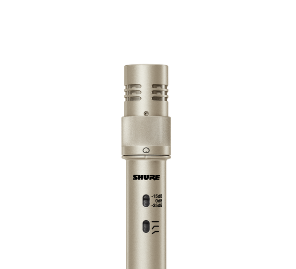 Shure KSM141/SL Dual-Pattern (Cardioid/Omnidirectional) Studio Condenser Microphone (Champagne), Foam Windscreen and Carrying Case