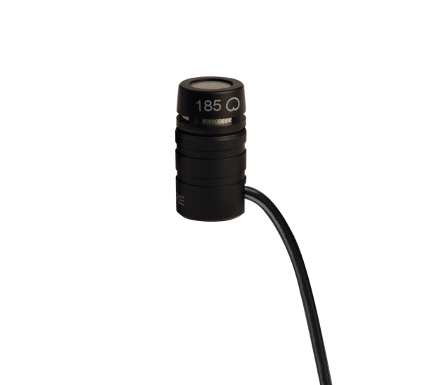 Shure MX185 Cardioid Condenser Lavalier Microphone with 4 (1.2m) attached cable, Belt-Clip Preamp with XLR, Rotable Tie Clip, Dual Tie Clip, Snap-Fit Windscreen