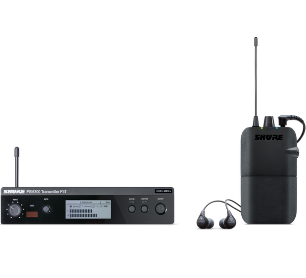 Shure P3TR112GR-H20 PSM 300 Wireless In-Ear Monitoring Set with SE112 Earphones