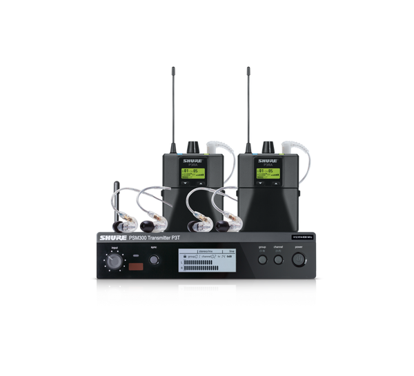 Shure P3TRA215TWP-H20 PSM300 TWIN PACK PRO WITH EARPHONES