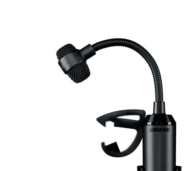 Shure PGA98D-XLR Cardioid condenser gooseneck drum microphone - AP98DM drum mount, XLR-XLR cable