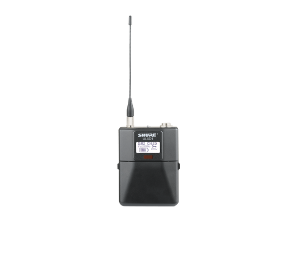 Shure ULXD1=-X52 Digital Wireless Bodypack Transmitter with Miniature 4-Pin Connector