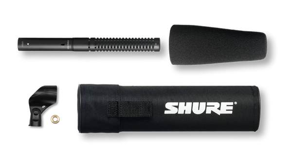 Shure VP89S Short Condenser Shotgun Microphone with Case and Foam Windscreen
