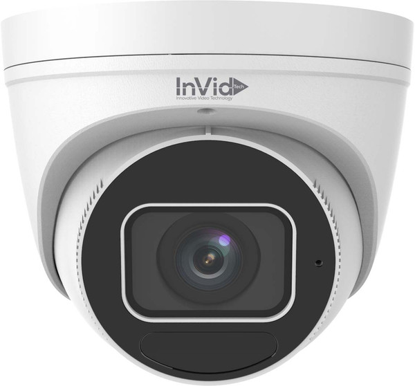 InVid Tech VIS-P5TXIRA27135NH 5 Megapixel IP Plug & Play, Outdoor Vandal Turret, 2.7-13.5mm A/F Motorized, 131 EXIR Range, WDR, Built-in Mic, SD Card Slot, PoE/12VDC