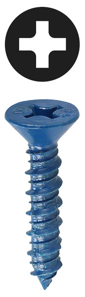 L.H. Dottie 14P314 1/4'' x 3-1/4'' Phillips Flat Head Concrete Screw Anchor