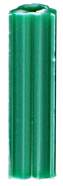 L.H. Dottie 222 #10-#12 Green Ribbed Tubular Plastic Anchor