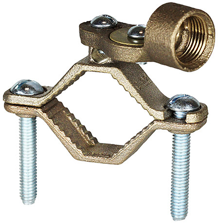 L.H. Dottie 270H 1-1/4''-2'' Bronze Ground Clamp w/ 1/2'' Hub