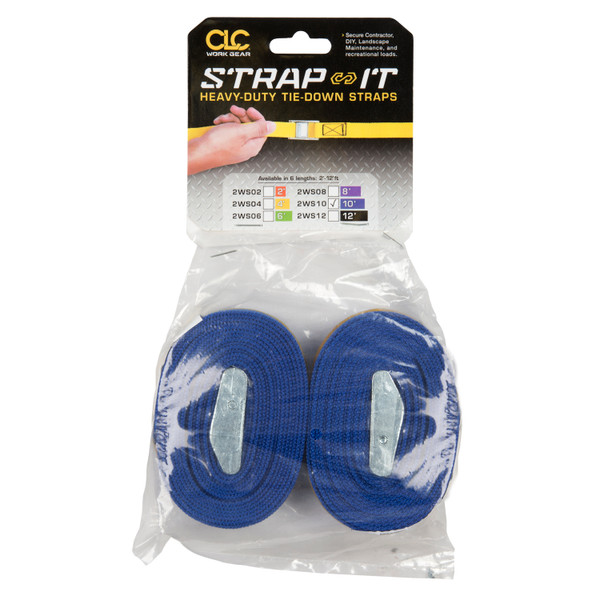L.H. Dottie 2WS10 10' Blue Nylon Web Straps (2 Pack)