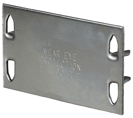 L.H. Dottie 41P 1-1/2'' x 2-3/4'' 16 Gauge Safety Plate (500 pc Pail)