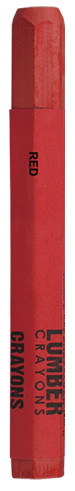 L.H. Dottie DCR3P Red Lumber Crayon (3 Pack)