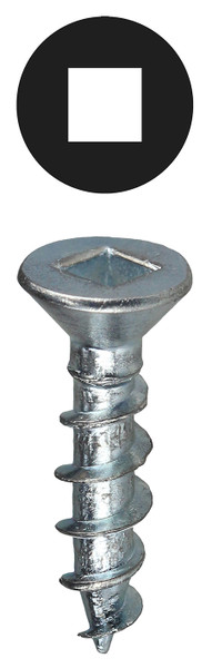 L.H. Dottie DDFW10112 #10 x 1-1/2'' Square Drive Flat Head Wood Screw